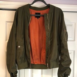 Army Green Bomber Jacket